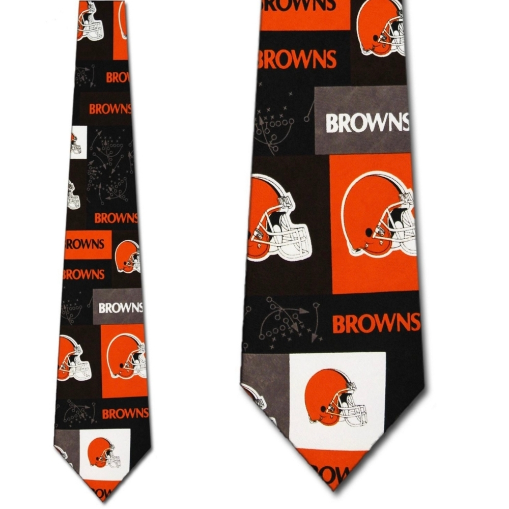 Vintage 2002 NFL Cleveland Browns Block & Play Tie by Ralph Marlin & Co.